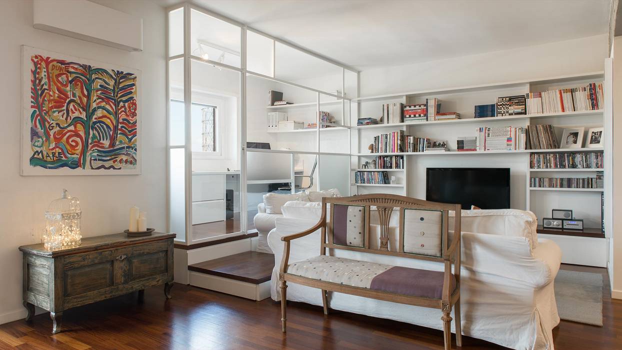 Appartamento ad Ostiense - Roma, Archifacturing Archifacturing Living room