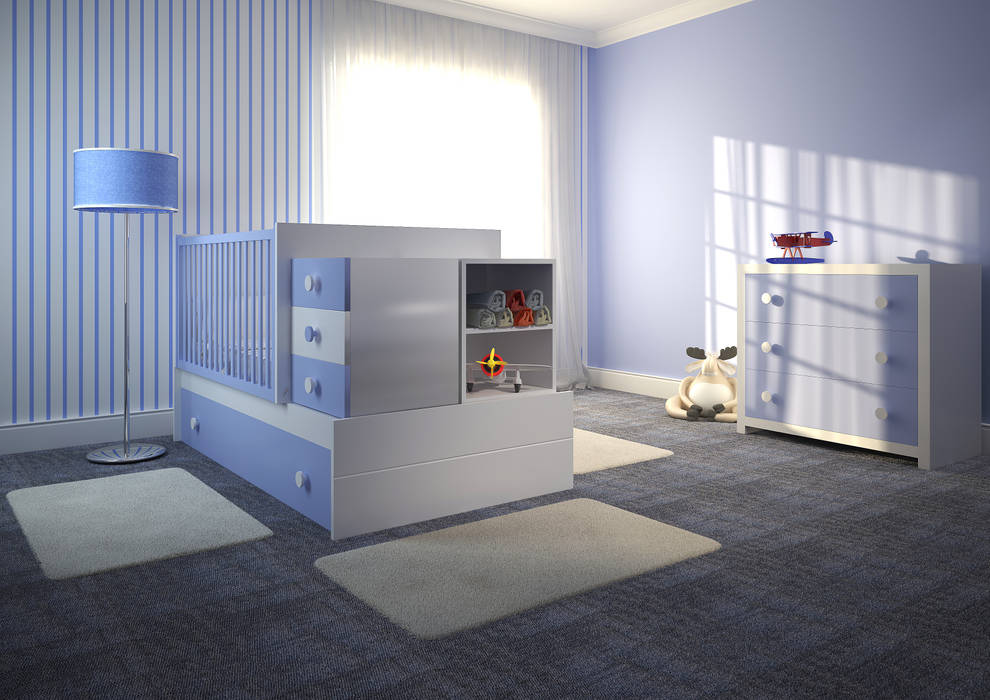Mobiliário Infantil, Mdimension Mdimension Quartos de criança minimalistas Camas e berços
