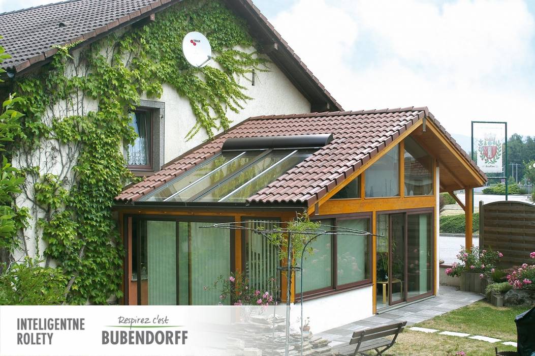 Rolety poziome ROLAX do ogrodów zimowych , Inteligentne Rolety Bubendorff Inteligentne Rolety Bubendorff Modern conservatory Aluminium/Zinc