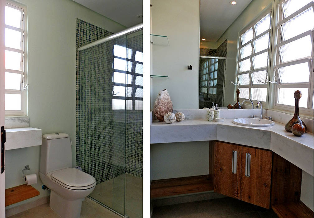 Reforma de Apartamento MBDesign Arquitetura & Interiores Banheiros modernos Banheiro,Reforma,Decoração,Antes e Depois