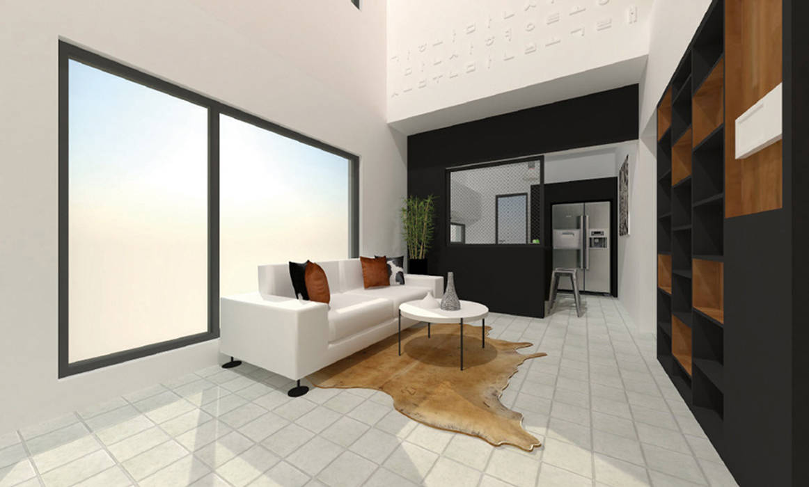 사ㅣ집 사이집, 새집 , 한글주택(주) 한글주택(주) Modern living room