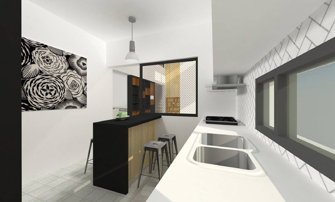 사ㅣ집 사이집, 새집 , 한글주택(주) 한글주택(주) Modern kitchen