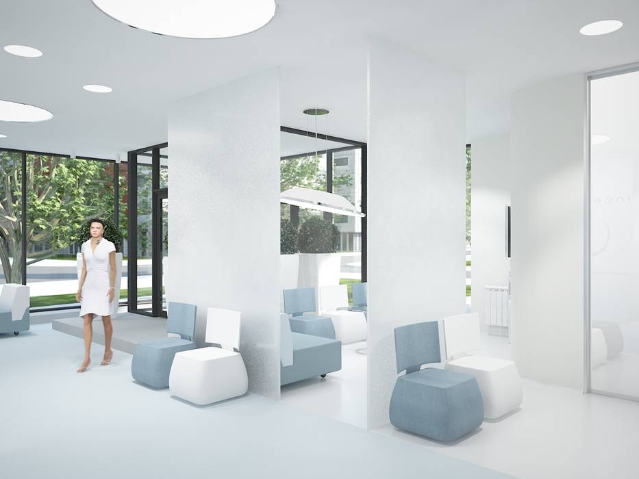 A medical clinic. Project of an office replanning., nadine buslaeva interior design nadine buslaeva interior design Gewerbeflächen Krankenhäuser