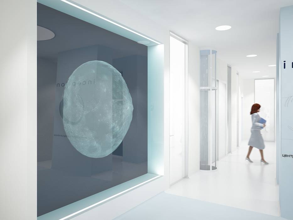 A medical clinic. Project of an office replanning., nadine buslaeva interior design nadine buslaeva interior design Espacios comerciales Hospitales