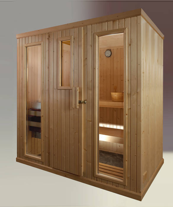sauna de interior modelo 5 homify Spa escandinavos