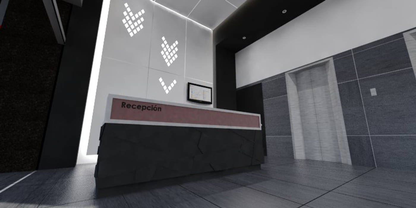 Mariano Escobedo , ARCO Arquitectura Contemporánea ARCO Arquitectura Contemporánea Nowoczesne domowe biuro i gabinet