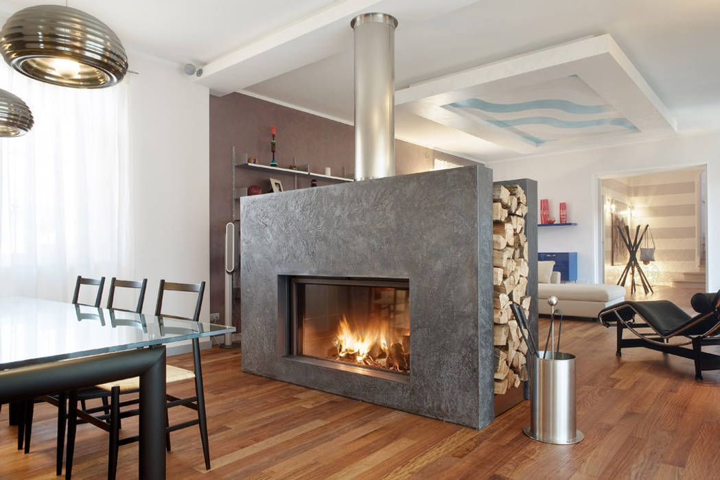 Realizzazioni, Toppino snc Toppino snc Modern living room Fireplaces & accessories