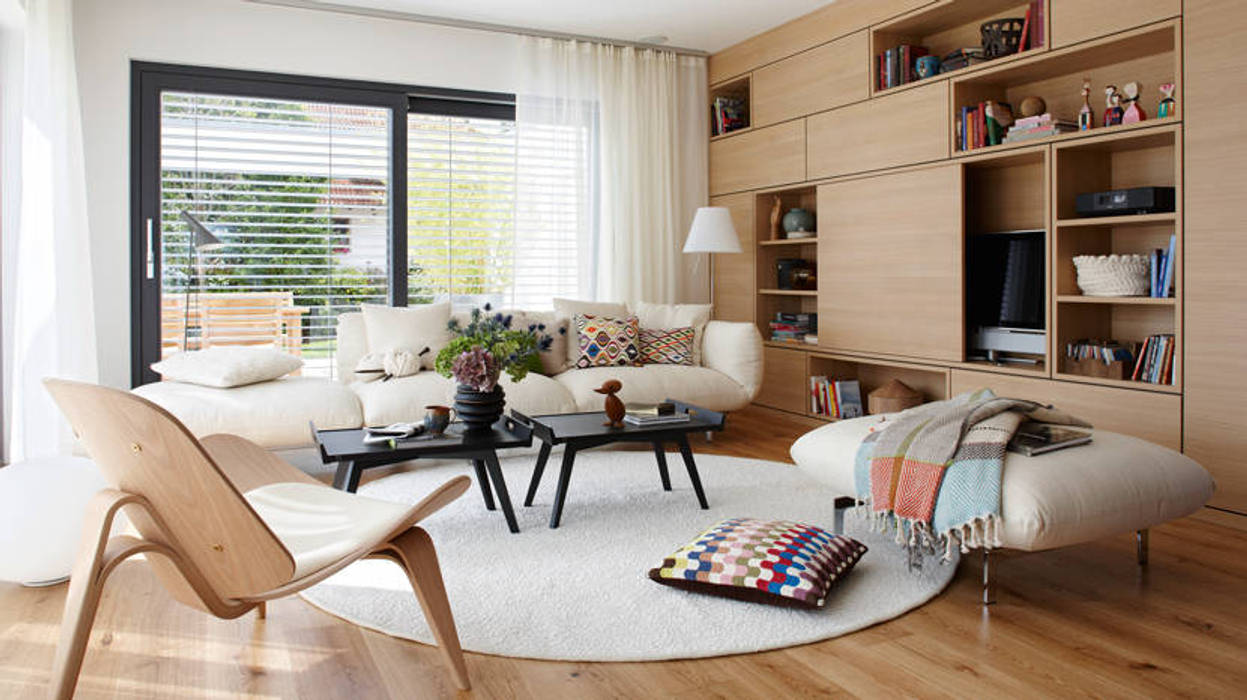 SCHÖNER-WOHNEN Haus in Oberstetten , SchwörerHaus SchwörerHaus Modern Living Room