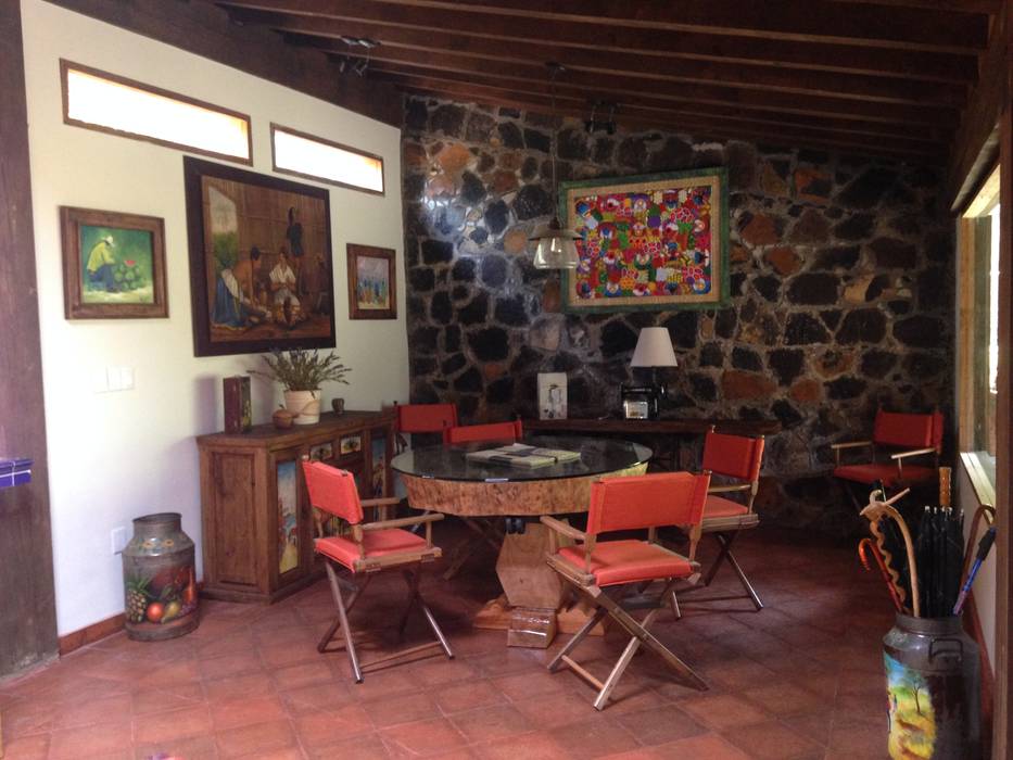 Cabaña Rustica, MVarquitectos Arq. Irma Mendoza MVarquitectos Arq. Irma Mendoza Rustic style dining room