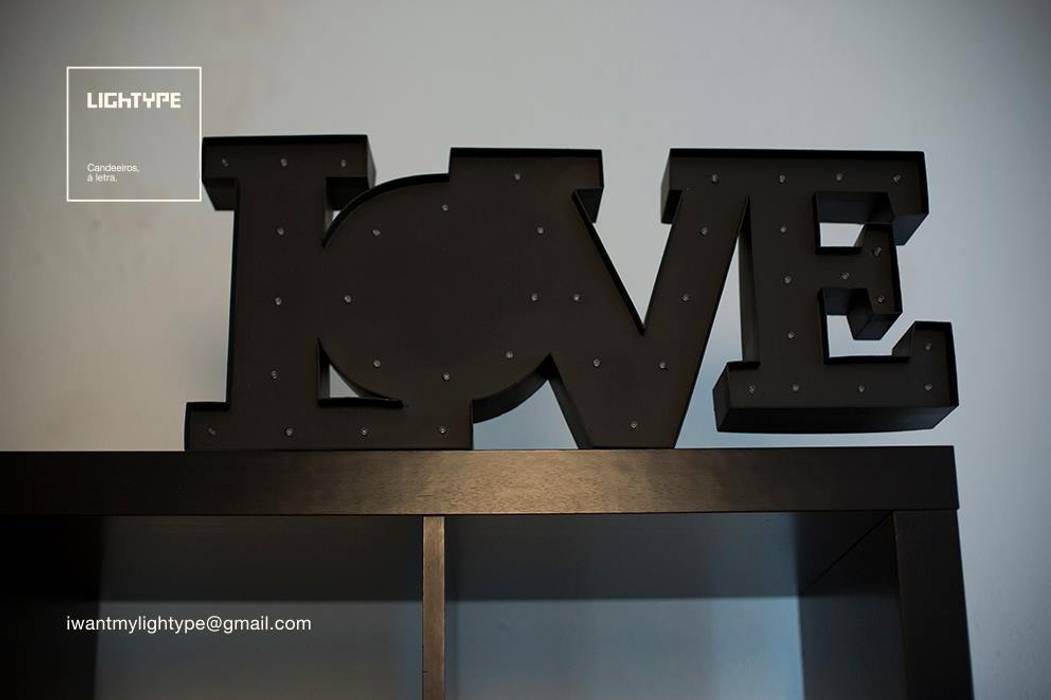 LOVE TYPE LIGHTYPE Casas clássicas Acessórios e Decoração