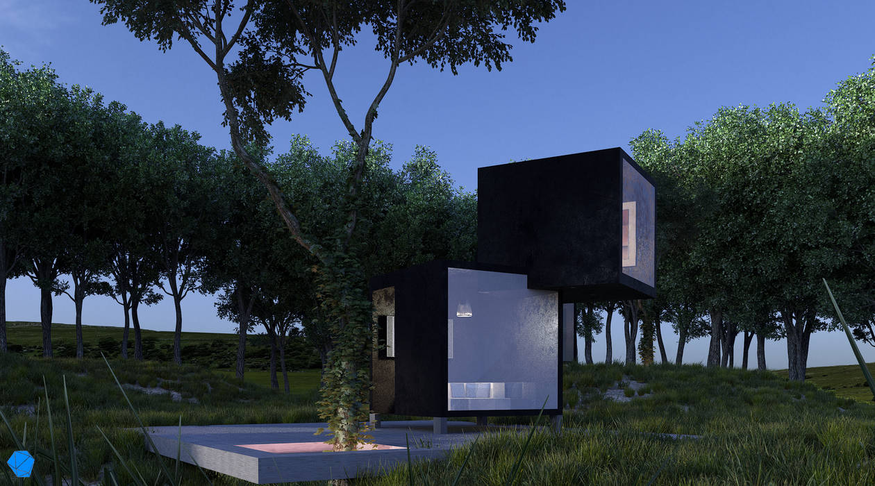 Black Box BenSin Estudio de Visualización Casas minimalistas Hormigón arquitectura,architecture,renders,vray,3dmax,minimalista,minimal,house,naturaleza