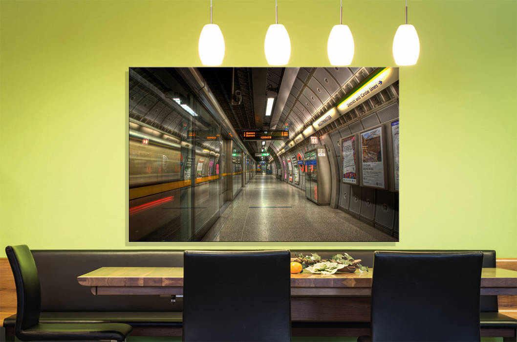 Westminster Station, Jubilee line platform Nick Jackson Photography Otros espacios Cuadros y pinturas