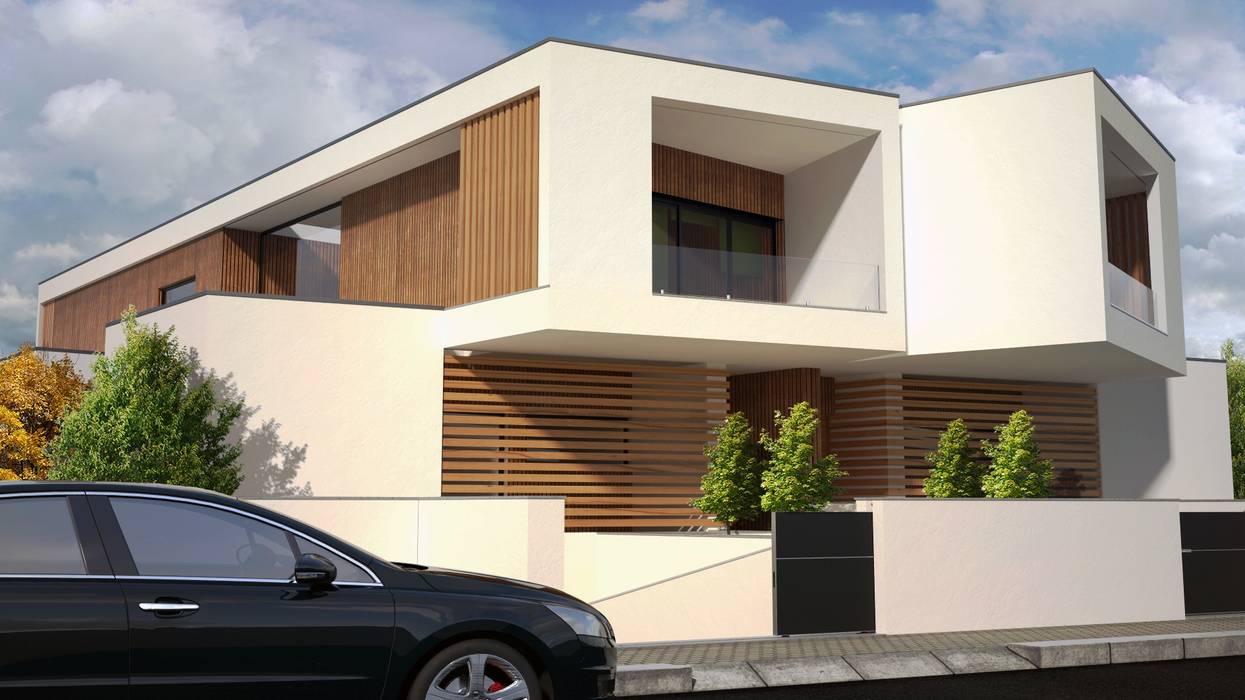 Moradias Geminadas , PROJETARQ PROJETARQ Moderne huizen