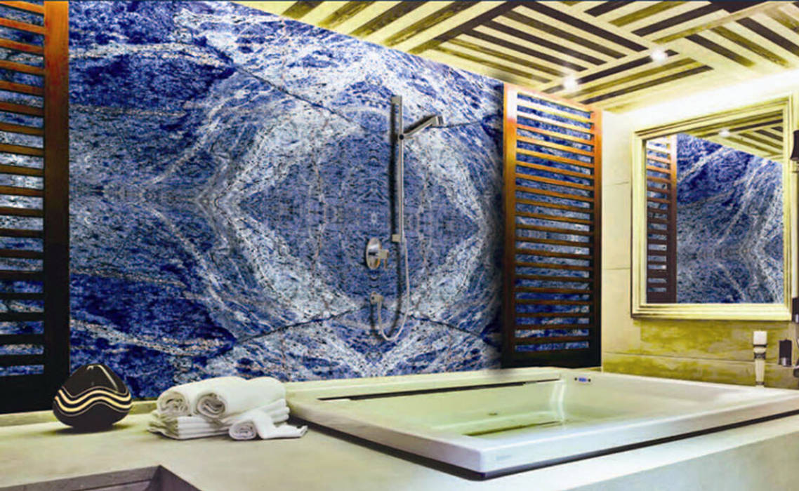 Exotic Marble Featuring Around China ShellShock Designs Espacios comerciales Mármol Hoteles