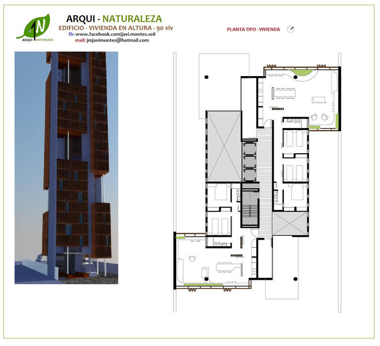 PLANTA TIPO ARQUI - NATURALEZA