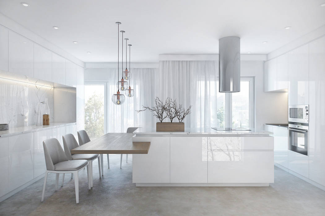 QUINTA DA MARINHA RESIDENCE - Where the woods meet the ocean..., DZINE & CO, Arquitectura e Design de Interiores DZINE & CO, Arquitectura e Design de Interiores Modern kitchen