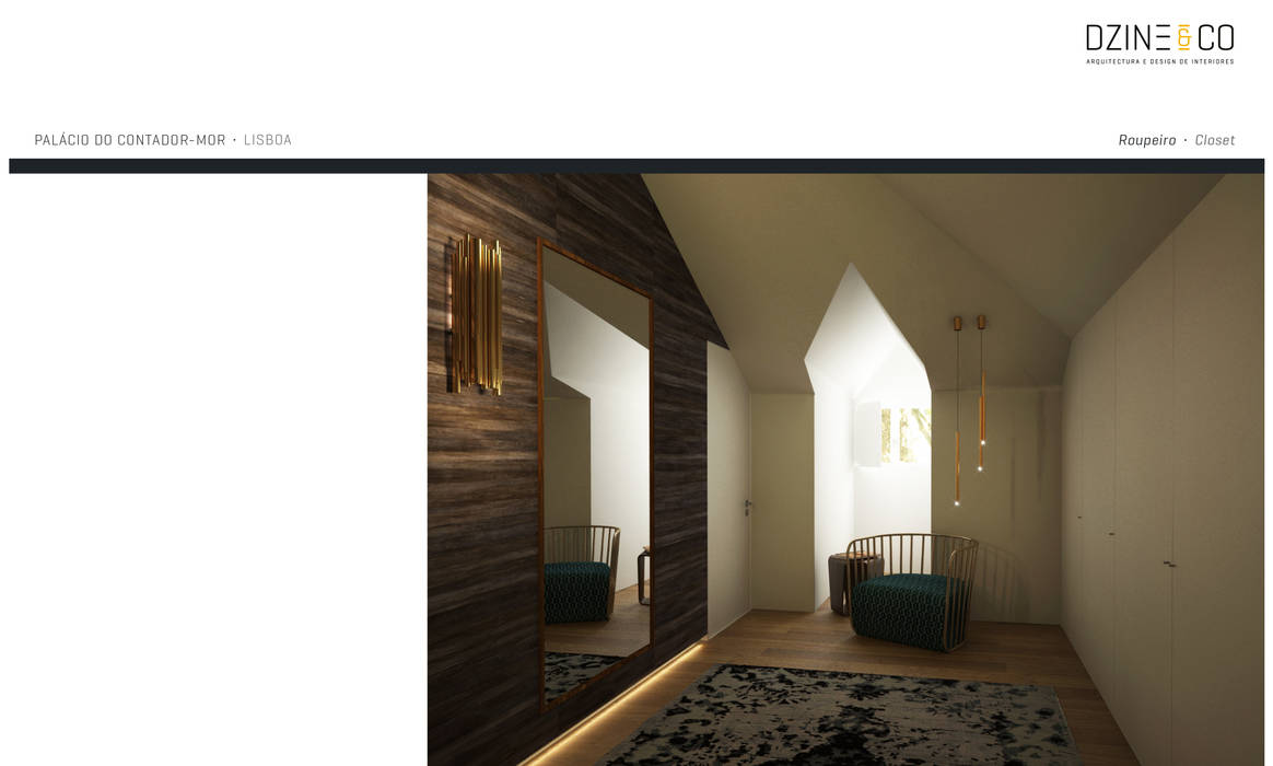 Palácio do Contador Mor , DZINE & CO, Arquitectura e Design de Interiores DZINE & CO, Arquitectura e Design de Interiores Closets modernos