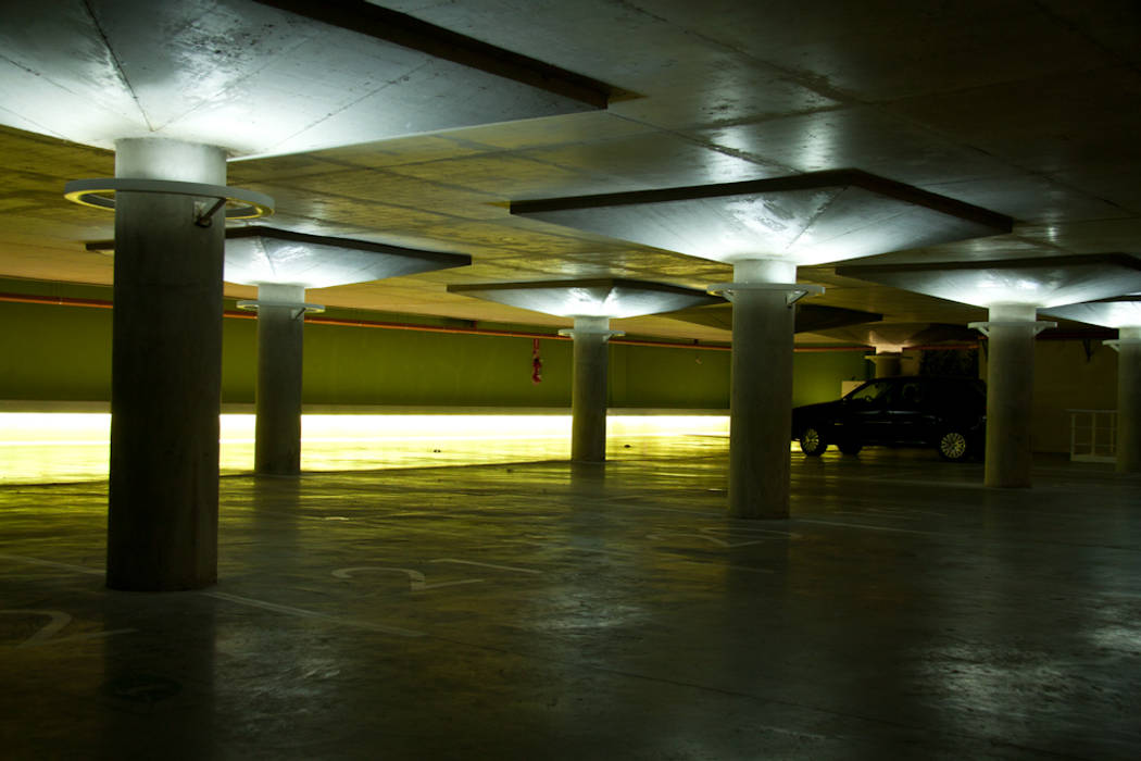 Estacionamiento garajes modernos de estudio de iluminación giuliana
