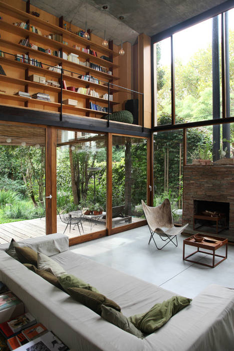 Casa OLIVOS, Arquitecto Alejandro Sticotti Arquitecto Alejandro Sticotti カントリーデザインの リビング