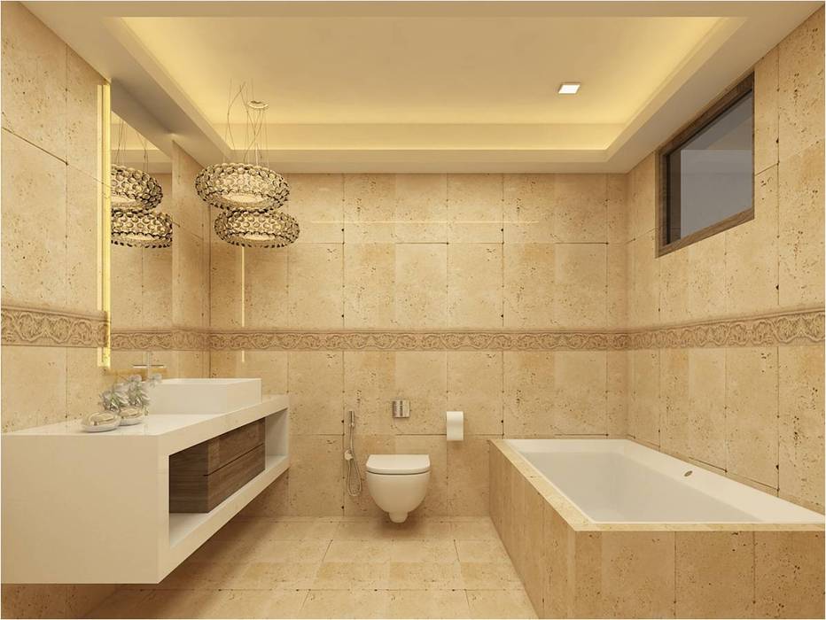 MANTRI ESPANA, BANGALORE. (www.depanache.in), De Panache - Interior Architects De Panache - Interior Architects Classic style bathrooms