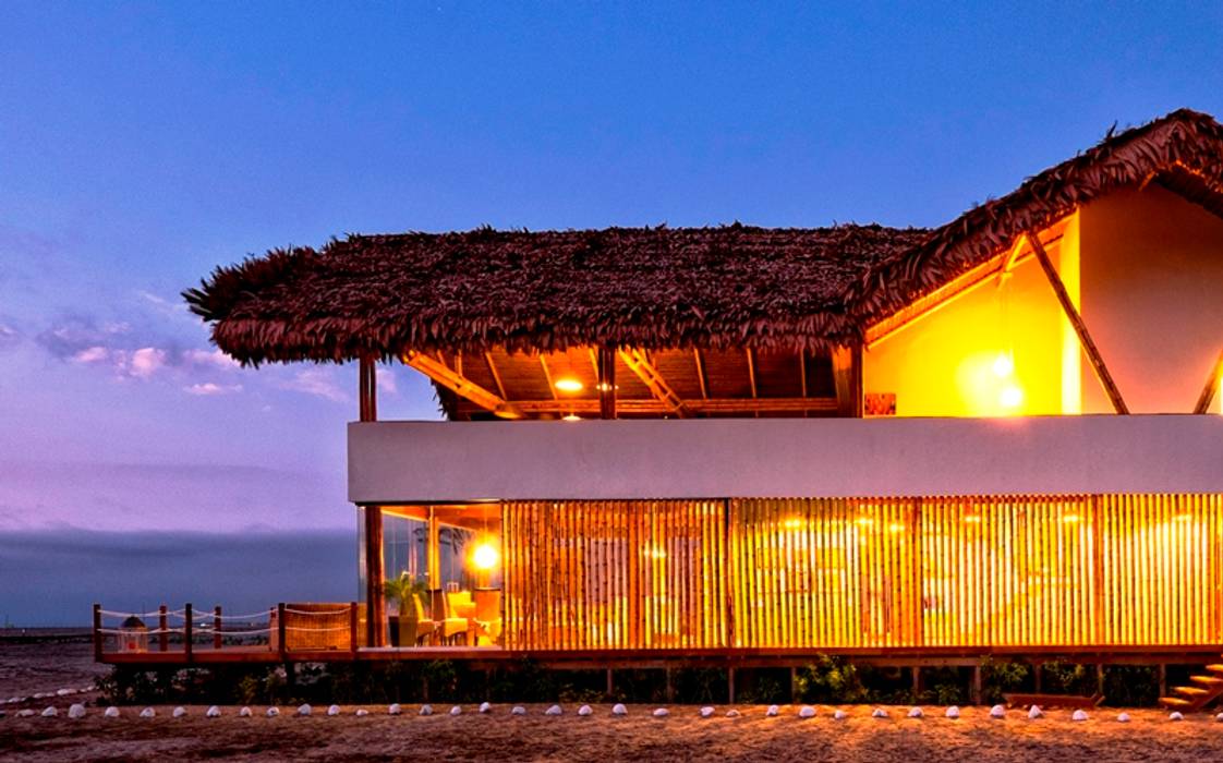 CASA EN PLAYA DEL CARMEN, YUPANA Arquitectos YUPANA Arquitectos Casas rústicas Bambu Verde
