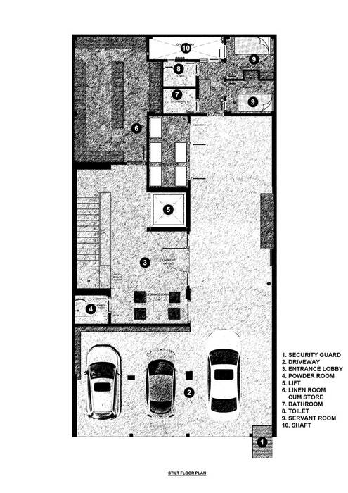 A Courtyard House Modern By Espaces Architects Modern Homify