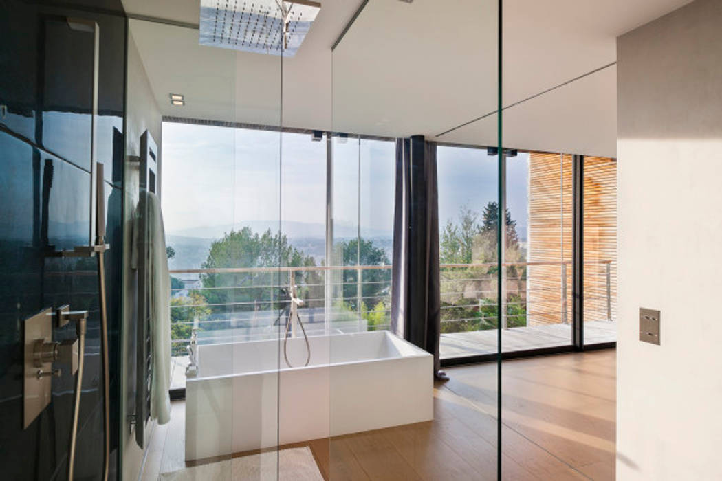 Maison D, didier becchetti architectes didier becchetti architectes Modern Bathroom