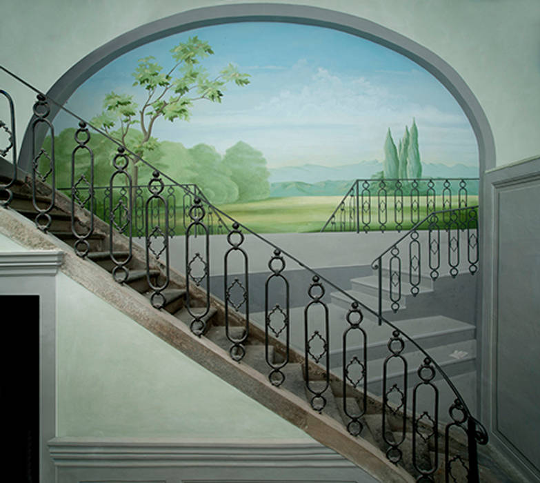 Trompe l'oeil architettonico con paesaggio, Art'n'Art Studio di Claudia Masini Art'n'Art Studio di Claudia Masini