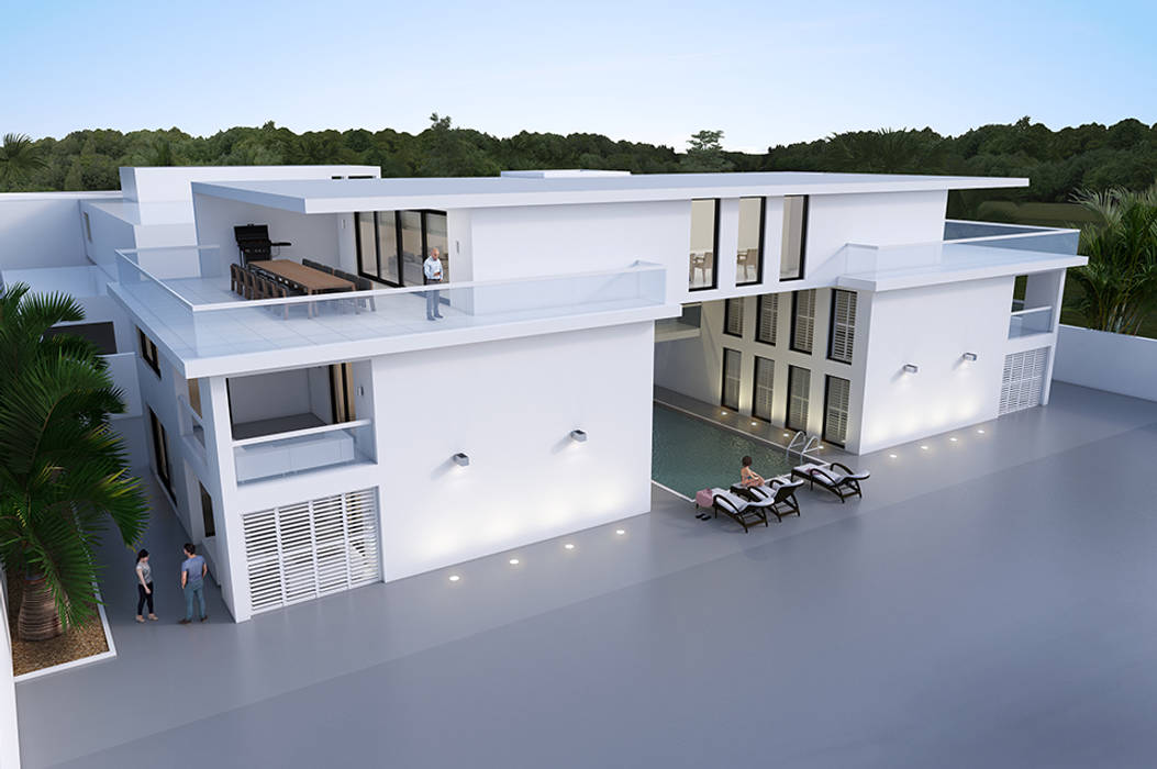 Villa Paramaribo, Designa Interieur & Architectuur BNA Designa Interieur & Architectuur BNA Modern houses
