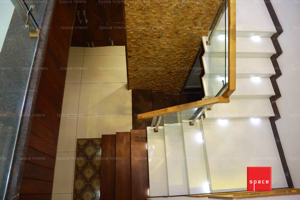 Stair Space - interior Ideas Modern corridor, hallway & stairs