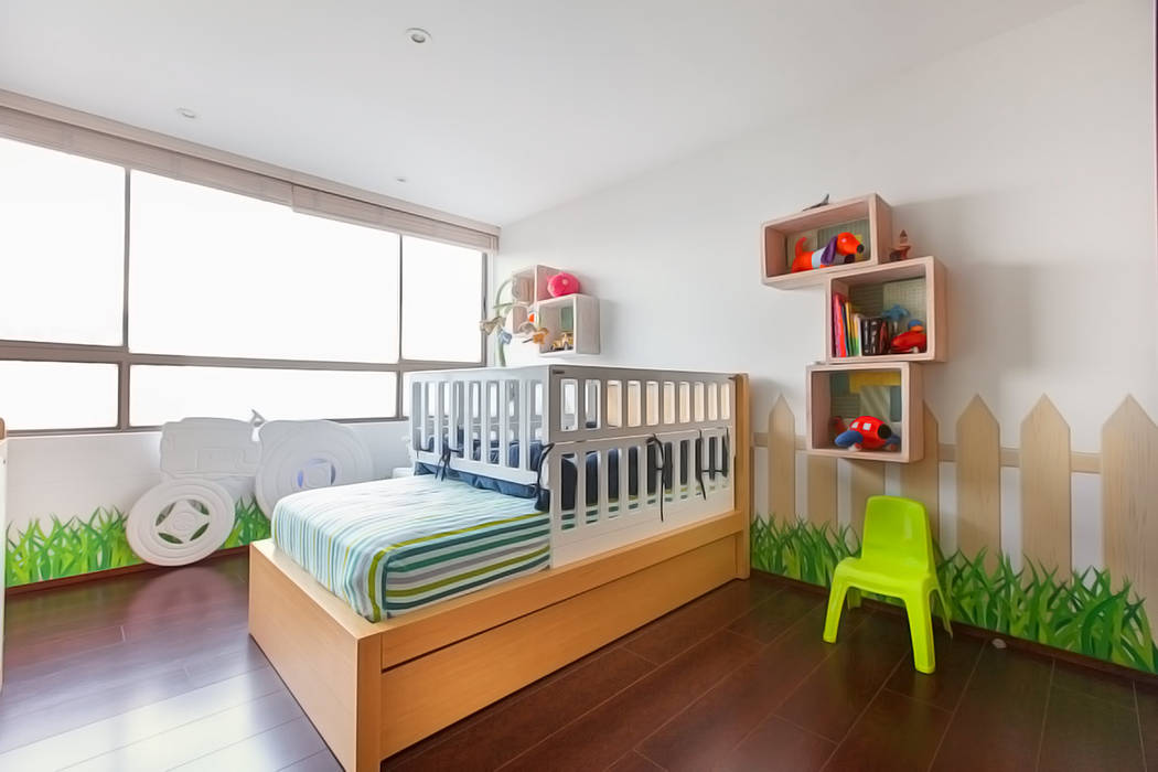 Habitación infantil Cristina Cortés Diseño y Decoración Habitaciones para niños de estilo moderno Camas y cunas