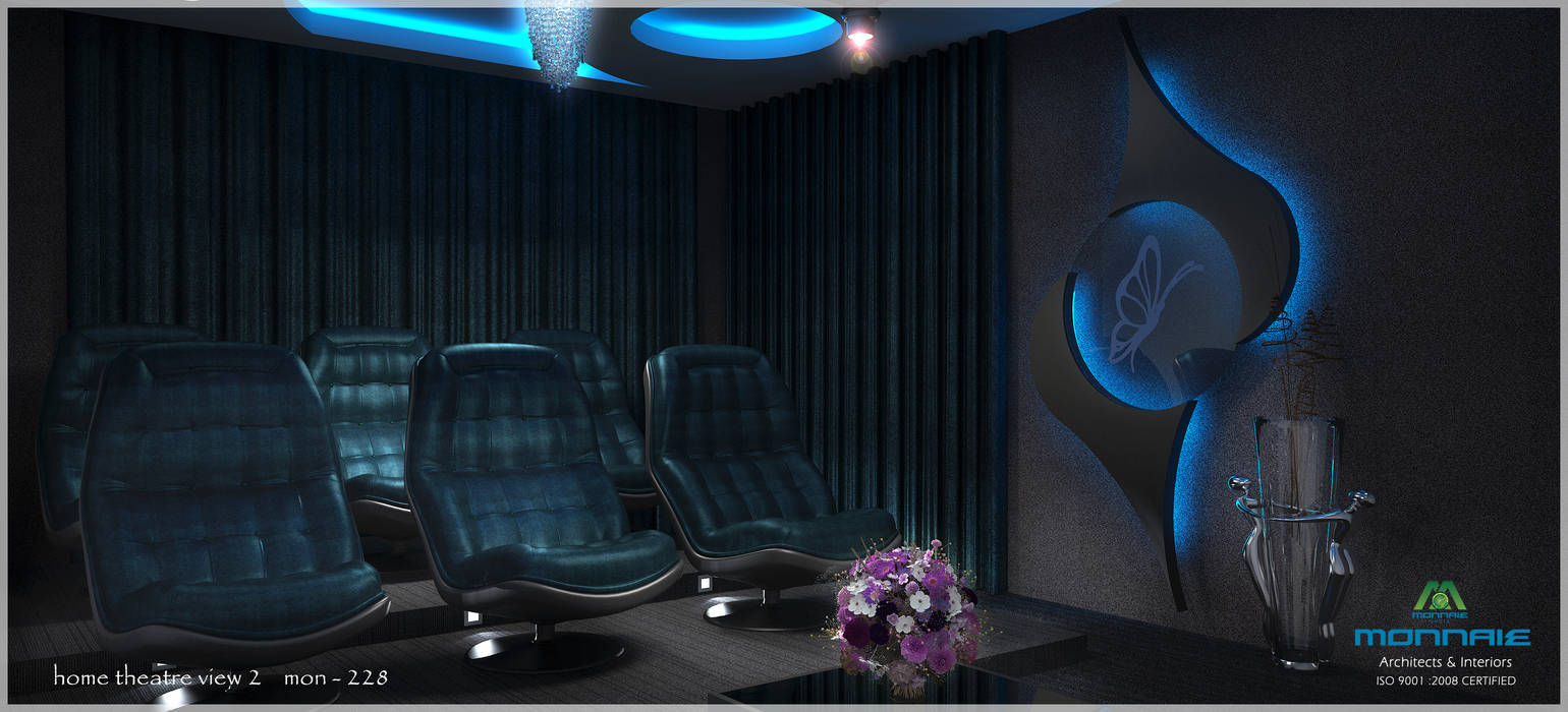 Contemporary Interior Design, Premdas Krishna Premdas Krishna Modern Media Room