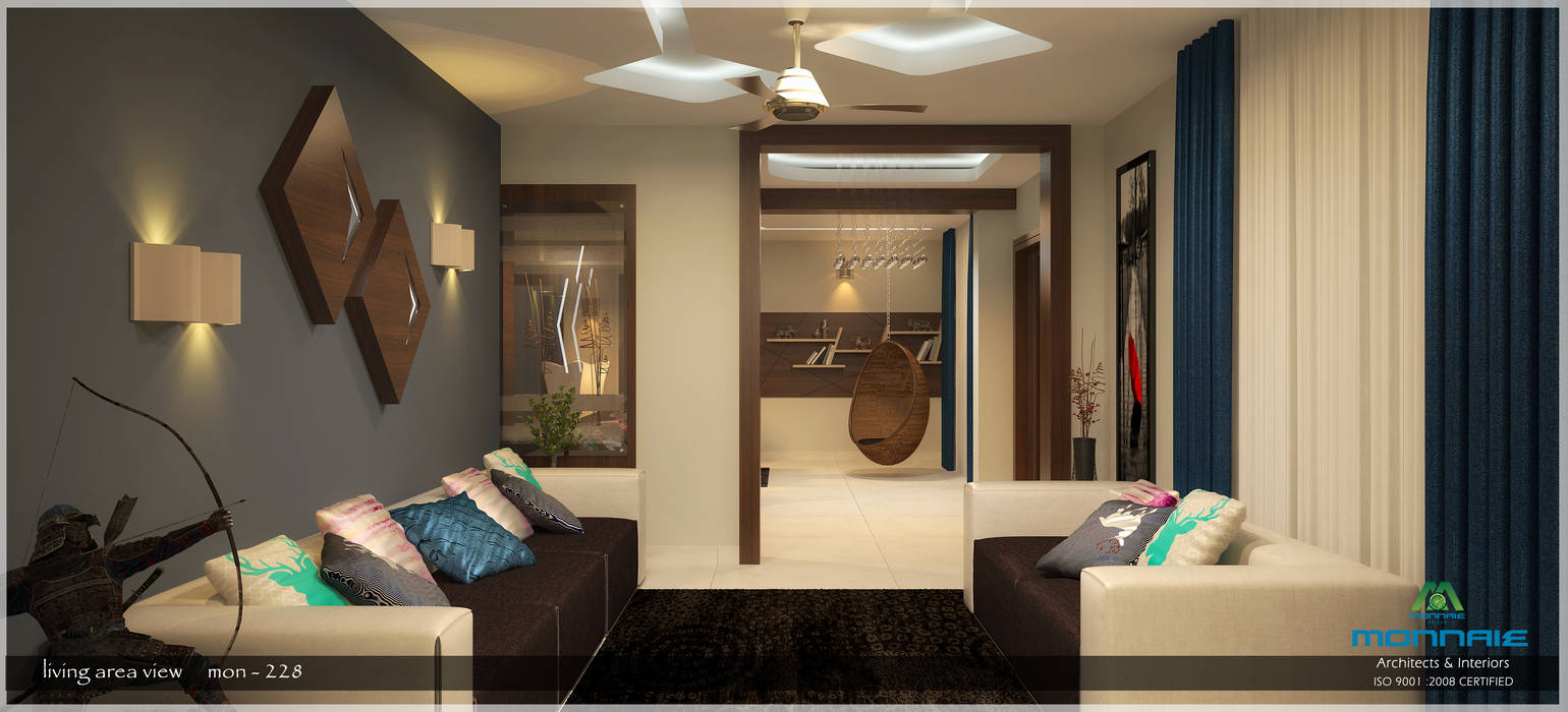 Contemporary Interior Design, Premdas Krishna Premdas Krishna モダンデザインの リビング
