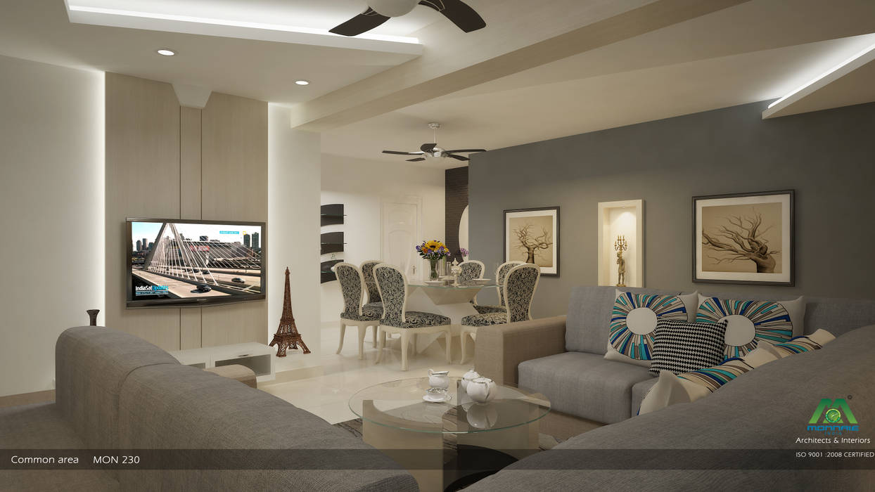 Modern Contemporary Interior Design, Premdas Krishna Premdas Krishna Modern living room Common Area