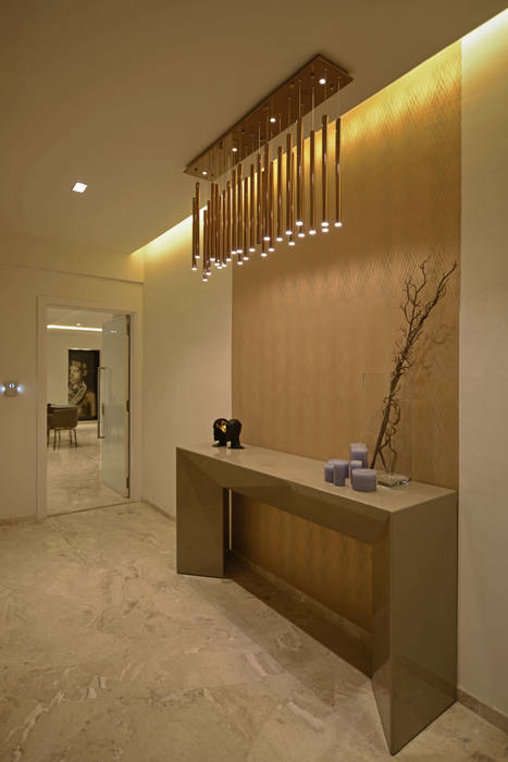 homify Minimalist corridor, hallway & stairs MDF