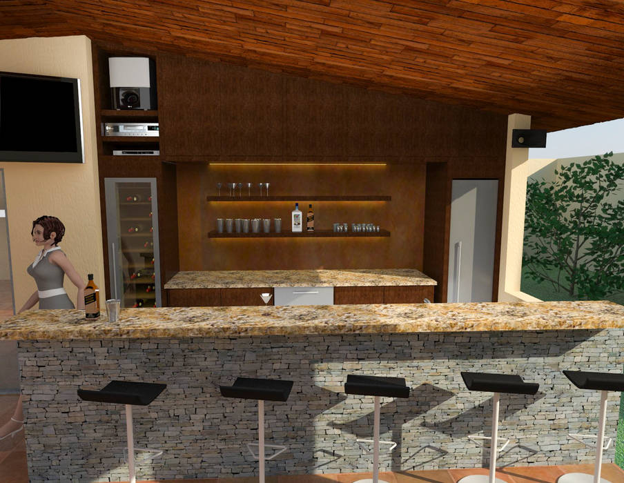 Idea y Propuesta 3D Reforma Tu Cocina Casas modernas bar,arquitecto,arquitectura,casa,decoracion,diseno