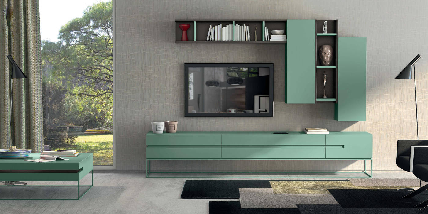 Mobiliário de sala de estar Living room furniture www.intense-mobiliario.com Mandi http://intense-mobiliario.com/product.php?id_product=3624﻿ Intense mobiliário e interiores Salas de estar modernas Estantes