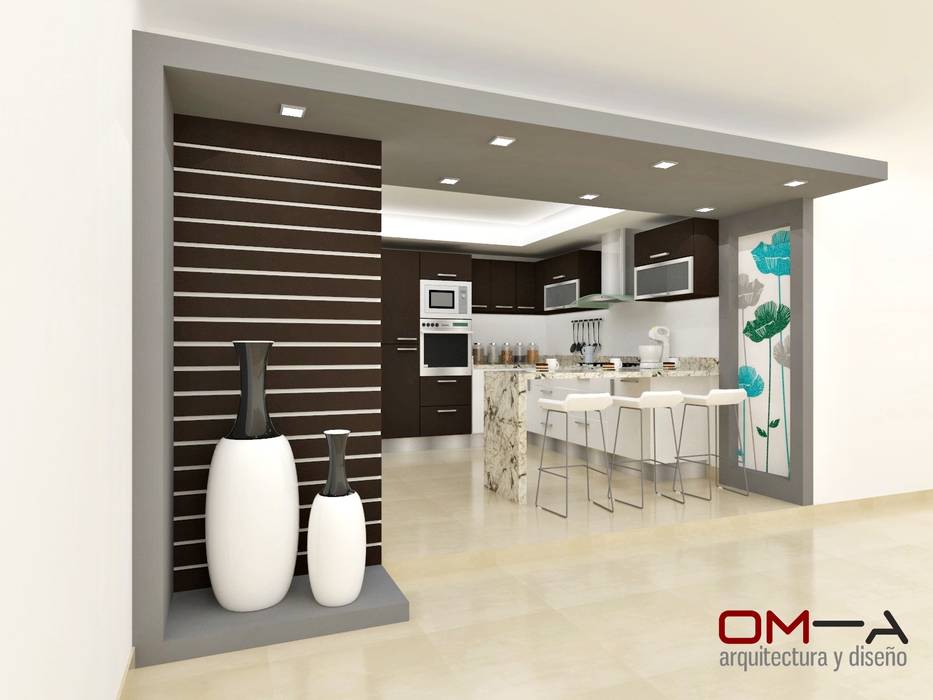 Diseño de cocina, om-a arquitectura y diseño om-a arquitectura y diseño مطبخ