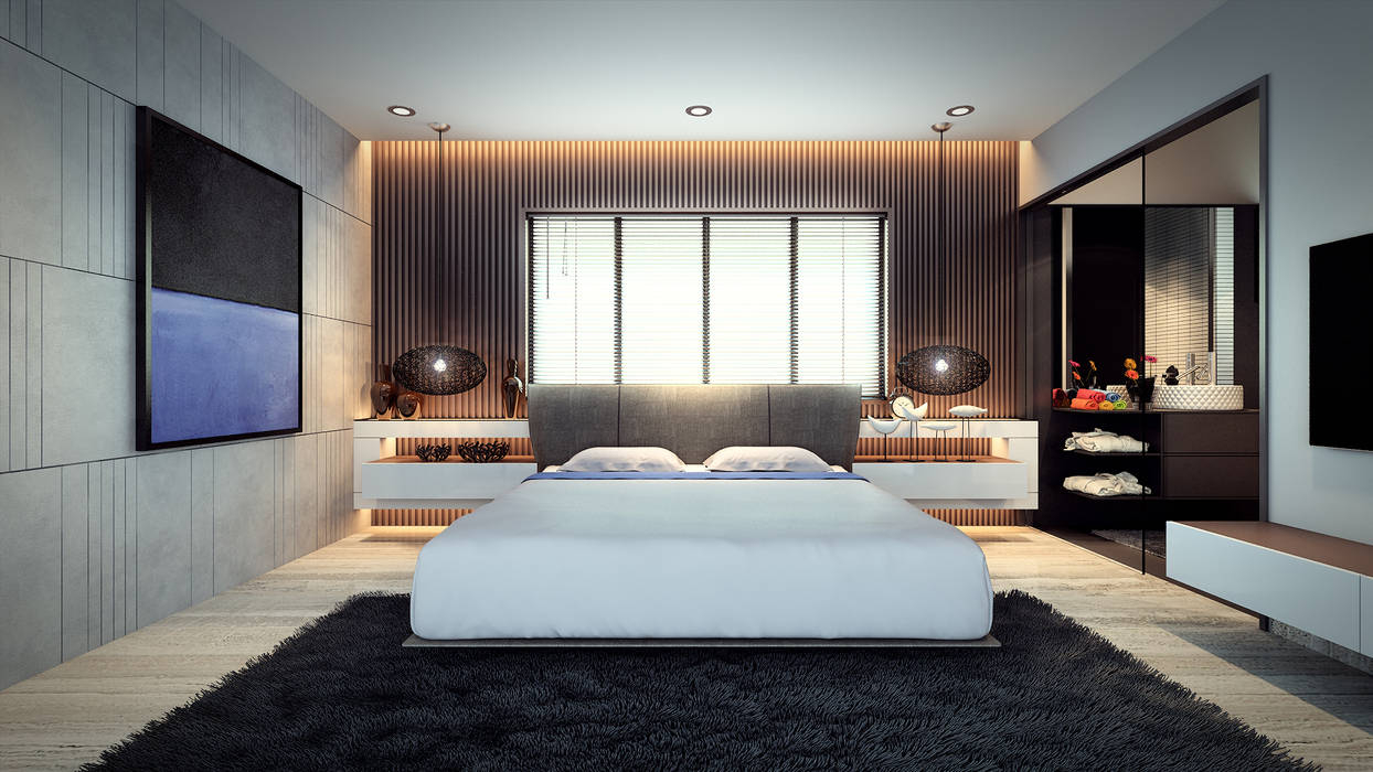 bed & bath, Im Designer studio Im Designer studio Modern Bedroom Bedside tables