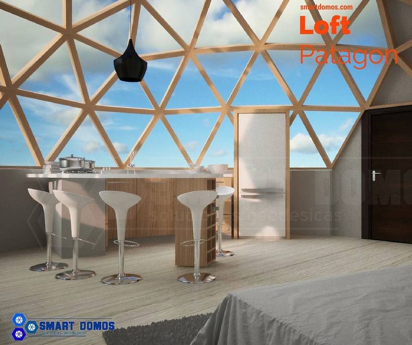 loft patagon, smart domos smart domos Habitaciones modernas