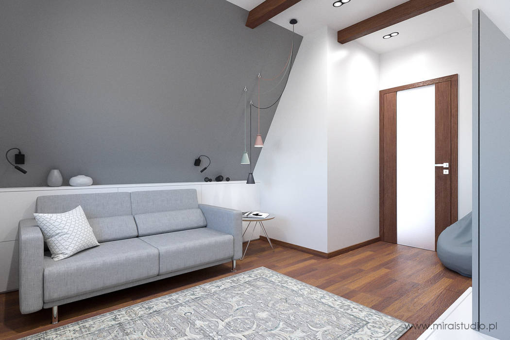 Pokoje Na Poddaszu Witów Wizualizacja Minimalistyczna