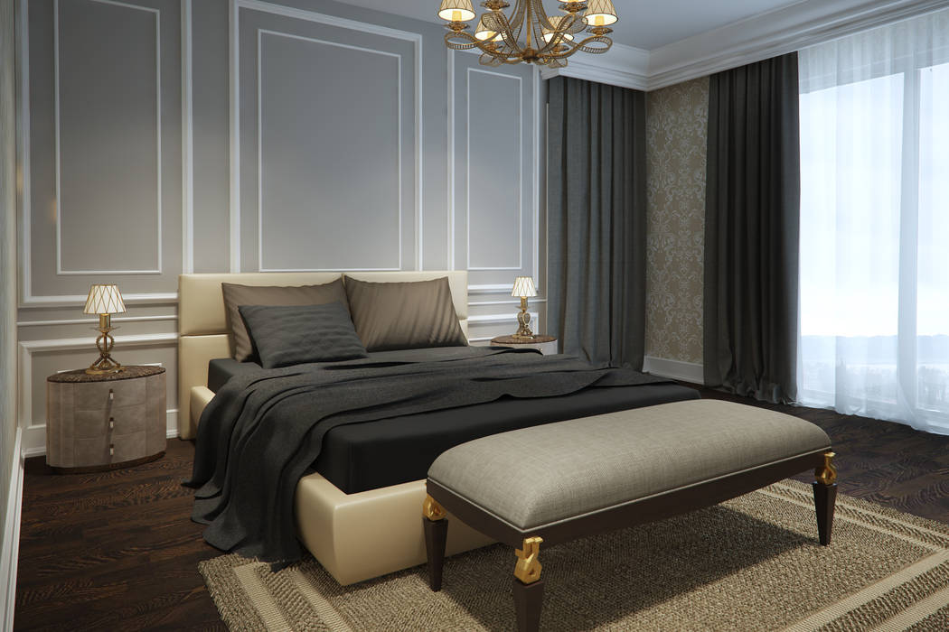 M&amp;e teki̇ntaş home yücel partners klasik yatak odası homify