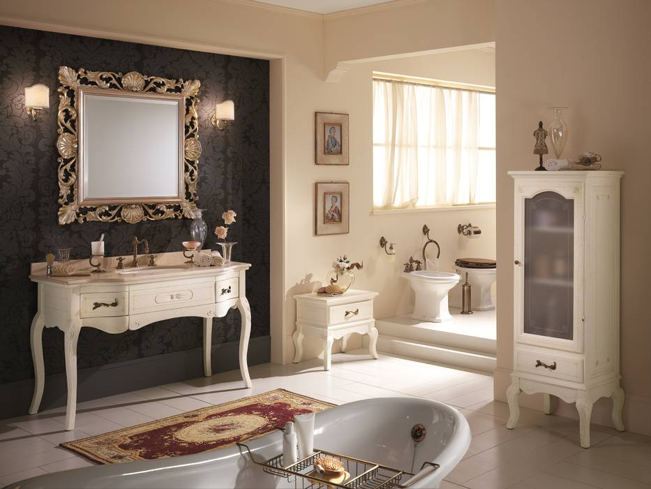 КОЛЛЕКЦИЯ VERSAILLES, BAGNO PIU' ITALIA BAGNO PIU' ITALIA Classic style bathroom Wood Wood effect Seating