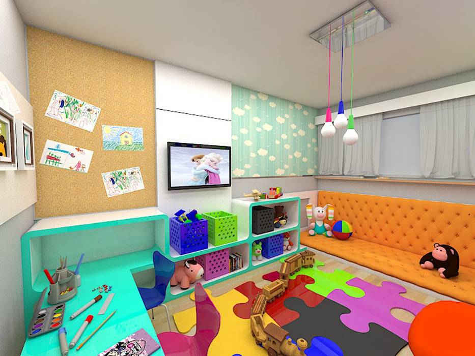 Reforma AL, Plano A Studio Plano A Studio Eclectic style nursery/kids room