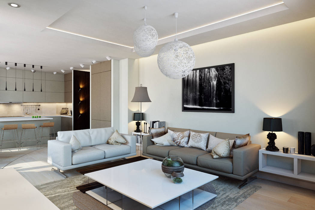ЖК "Престиж", Design Studio Details Design Studio Details Scandinavian style living room