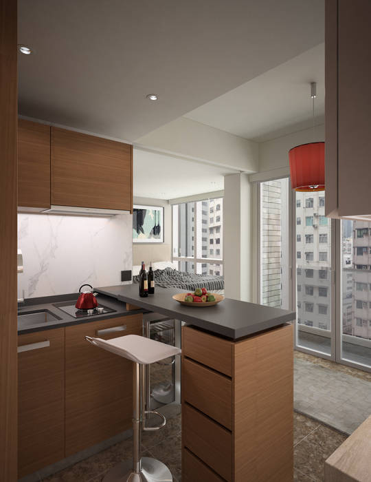 South Lane | Kennedy Town | Hong Kong, Nelson W Design Nelson W Design Cocinas de estilo moderno