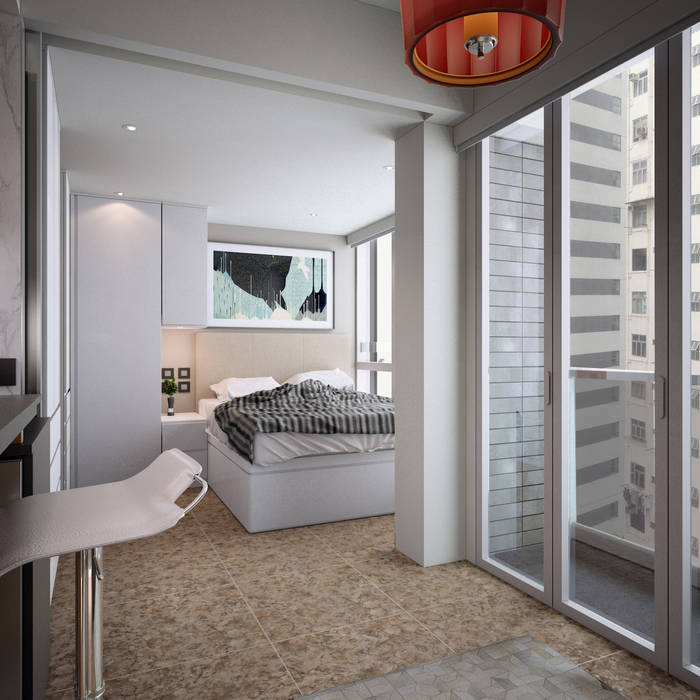 South Lane | Kennedy Town | Hong Kong, Nelson W Design Nelson W Design Habitaciones modernas