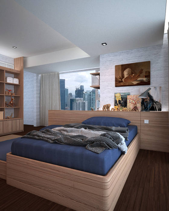 Discovery Primea | Manila, Nelson W Design Nelson W Design Modern style bedroom