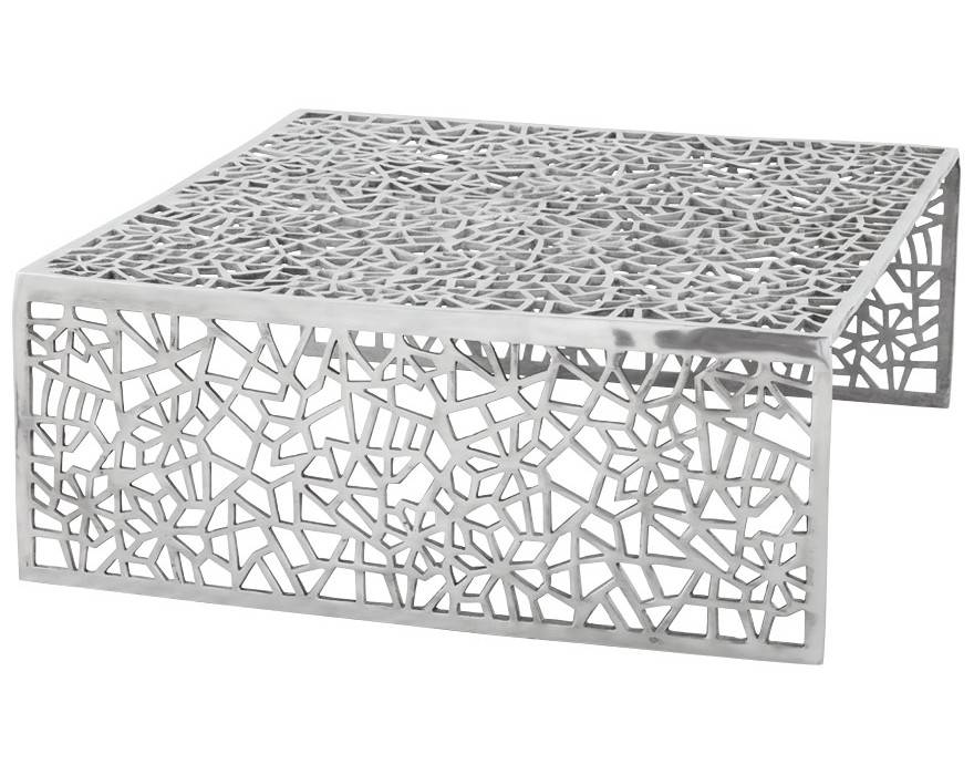 Table basse design en aluminium poli - Clive homify Salon moderne Canapés & tables basses