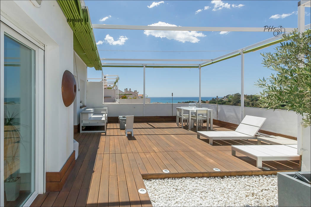 Atico en Benalmadena - Malaga, Per Hansen Per Hansen Modern balcony, veranda & terrace